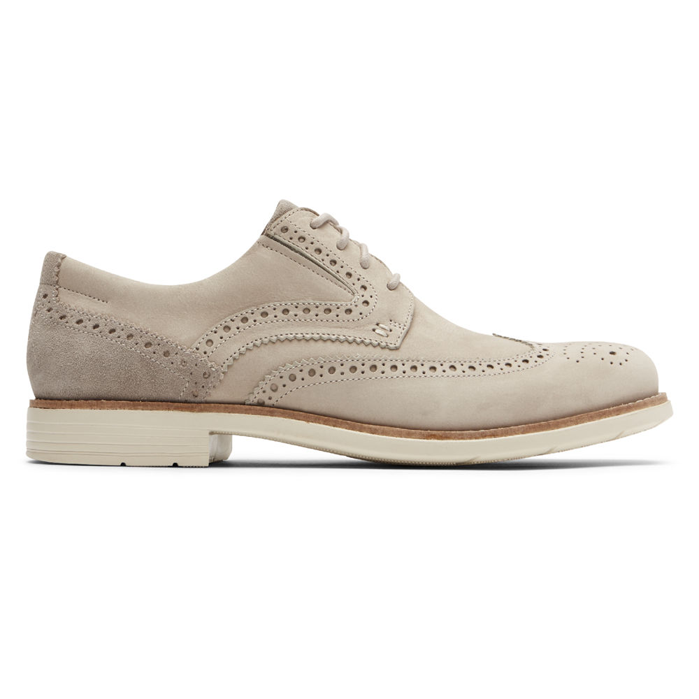 Rockport Mens Sneakers Beige - Total Motion Classic Dress Wingtip - UK 596-KTWHVL